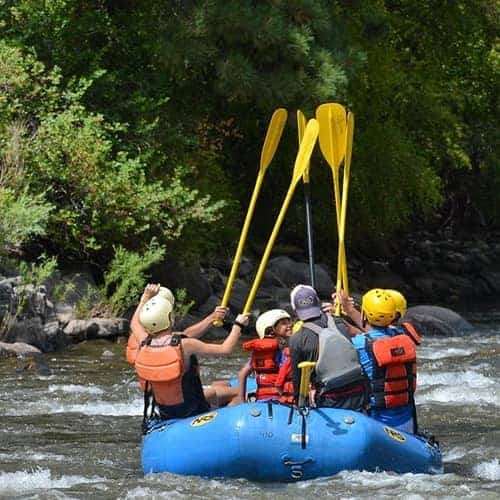 Rafters explore the Arkansas River in Colorado
