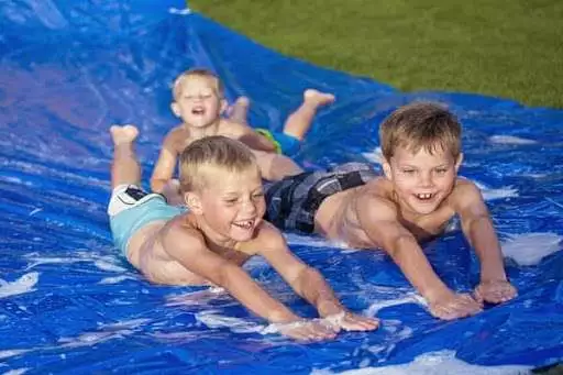 diy water slide for kids